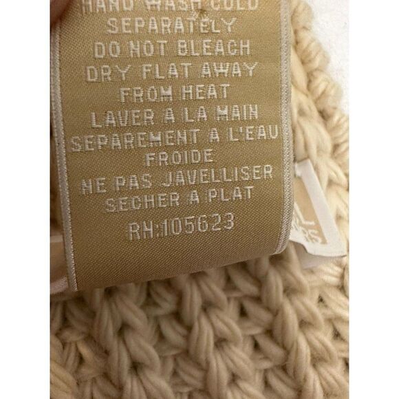 MICHAEL KORS Scarf With Pockets CREAM Gold Tone BUTTONS KNIT SCARF $68 - Picture 5 of 9
